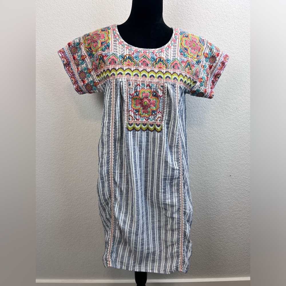 Johnny Was Tamia Peasant Tunic Dress Size Small